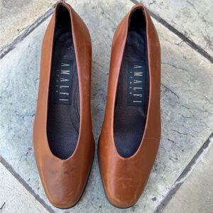 AMALFI Women's Brown Leather Flats